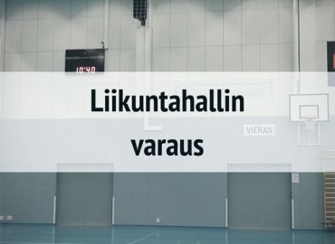 Liikuntahallin vakiovuorohakemus on julkaistu